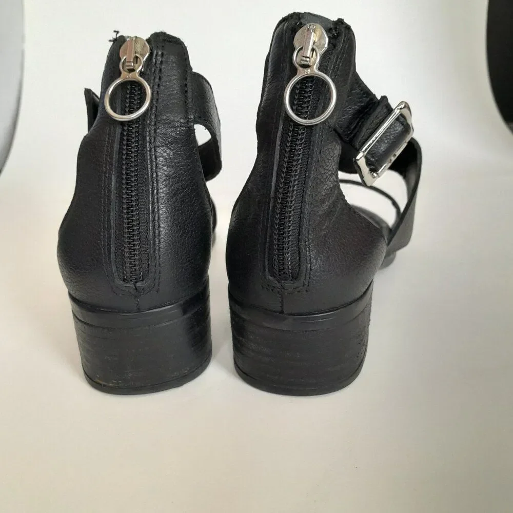 Women Steven Madden Shoes Black Strappy Heel Size 6.5M